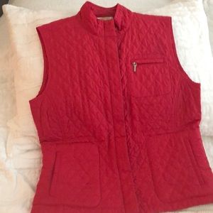 TALBOTS PINK QUILTED VEST